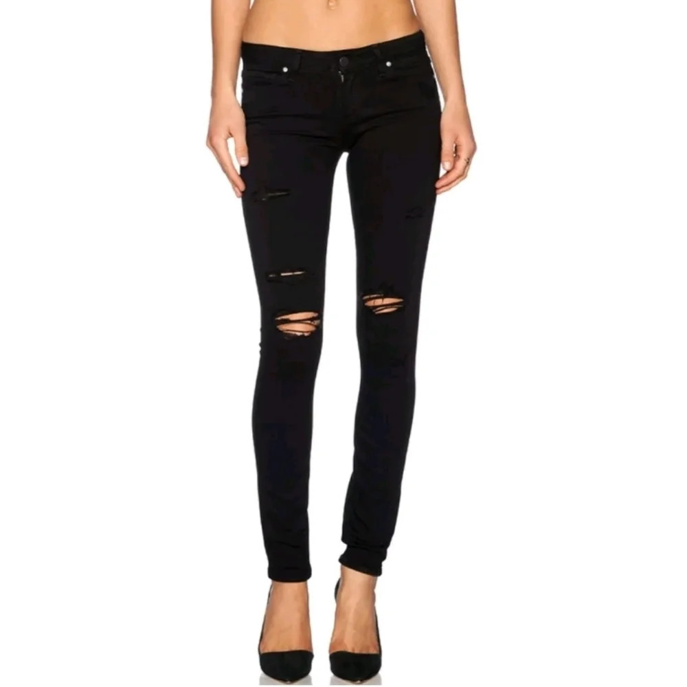 Paige Verdugo Ultra Skinny Distressed Jeans Shadow